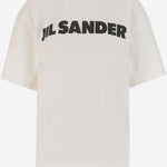 T-SHIRT IN JERSEY DI  COTONE CON LOGO J03GC0137 J45148102 JIL SANDER 