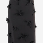 Gonna in satin con fiocchi ricamati J03MA0270 J75001001 JIL SANDER 