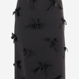 Gonna in satin con fiocchi ricamati J03MA0270 J75001001 JIL SANDER 
