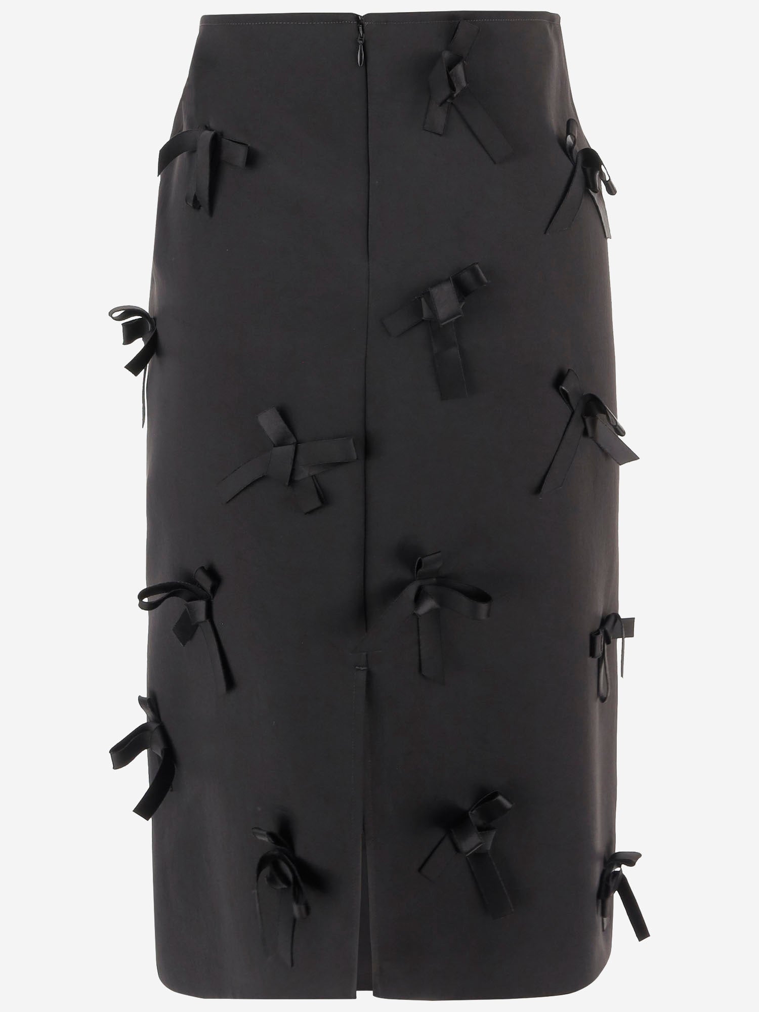 Gonna in satin con fiocchi ricamati J03MA0270 J75001001 JIL SANDER 