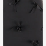 Gonna in satin con fiocchi ricamati J03MA0270 J75001001 JIL SANDER 