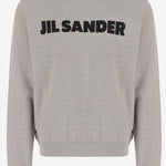 FELPA IN COTONE CON LOGO J54GU0003 J20010052 JIL SANDER 
