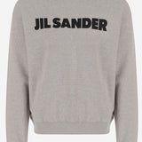 FELPA IN COTONE CON LOGO J54GU0003 J20010052 JIL SANDER 