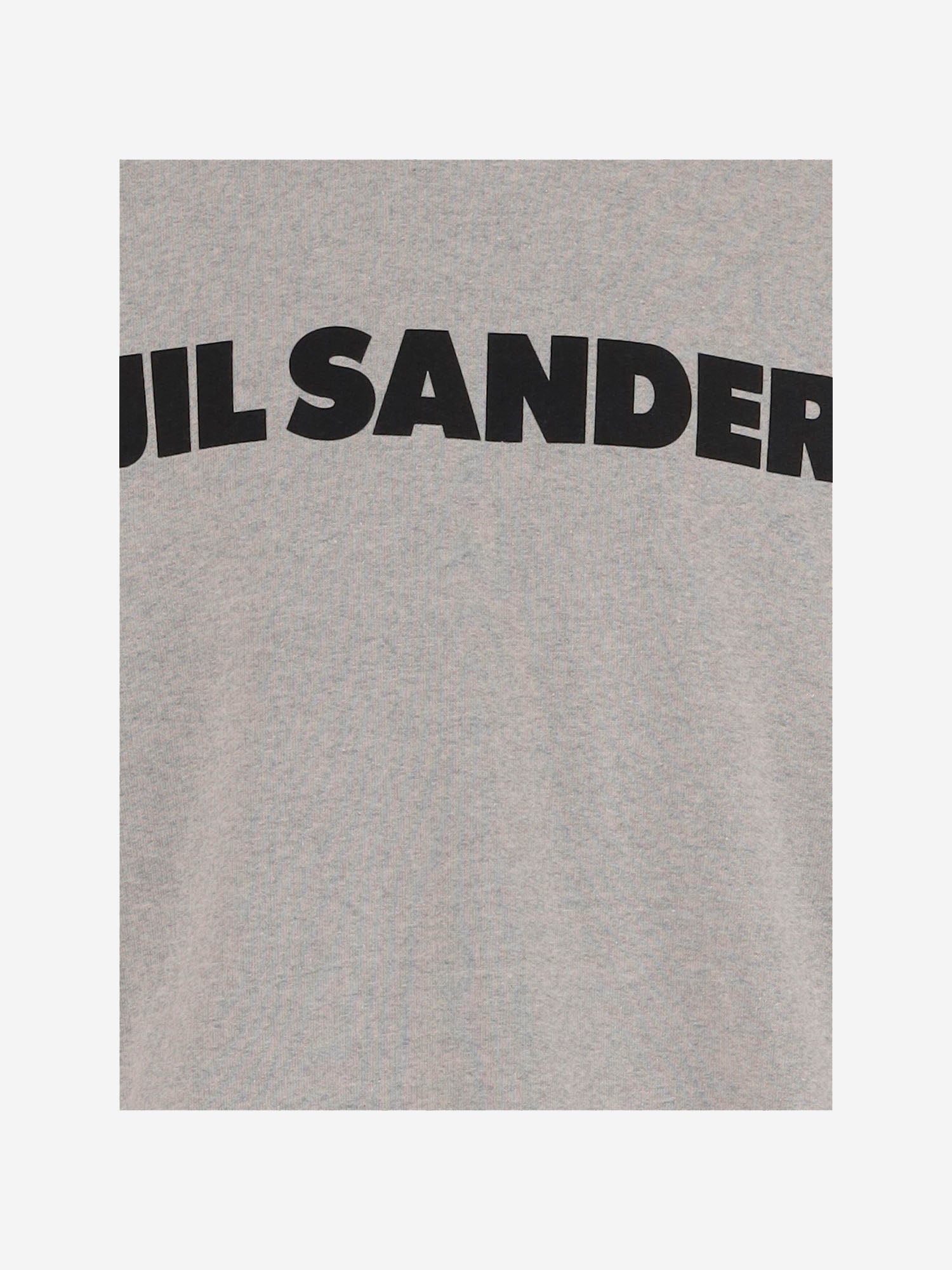 FELPA IN COTONE CON LOGO J54GU0003 J20010052 JIL SANDER 