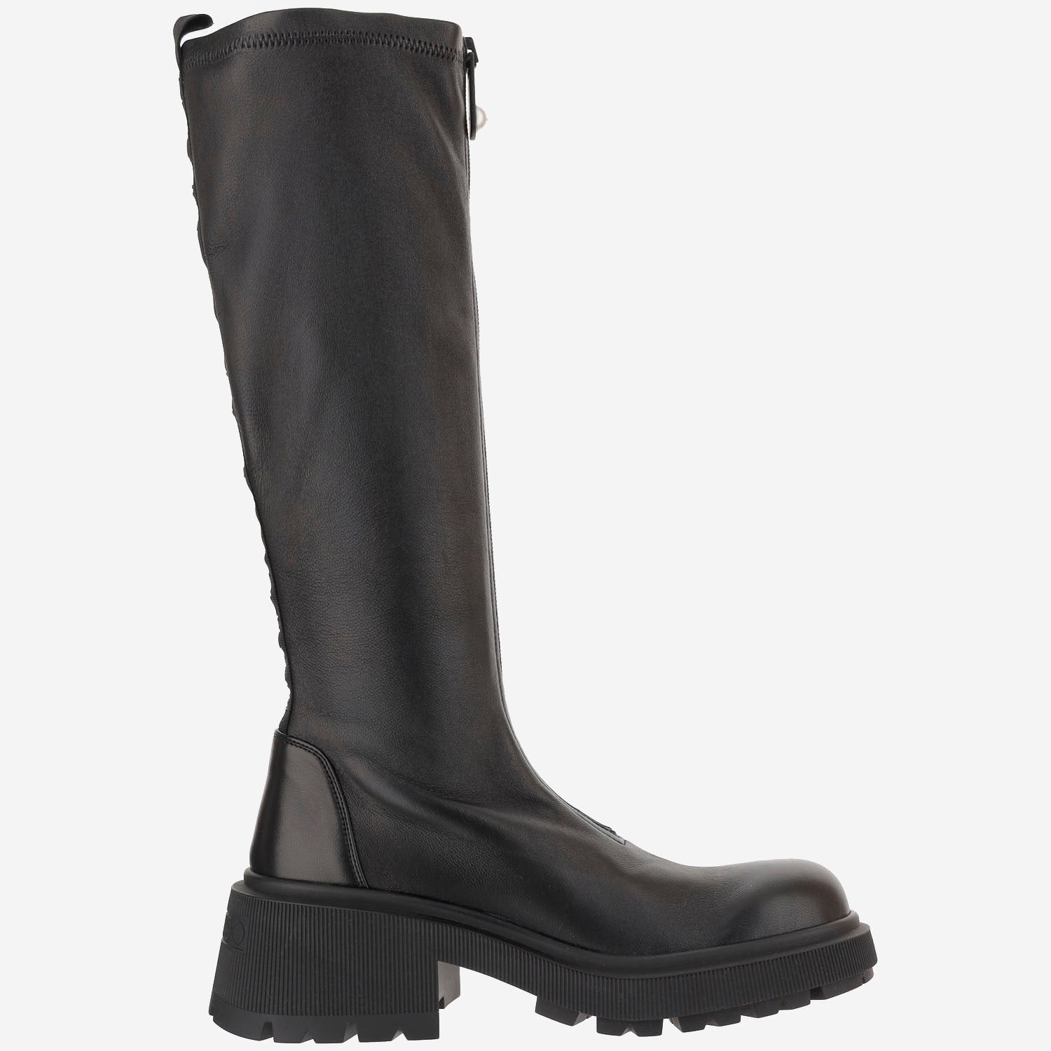 STIVALI IN PELLE LUNEKBFLAT SRNBLACK JIMMY CHOO 