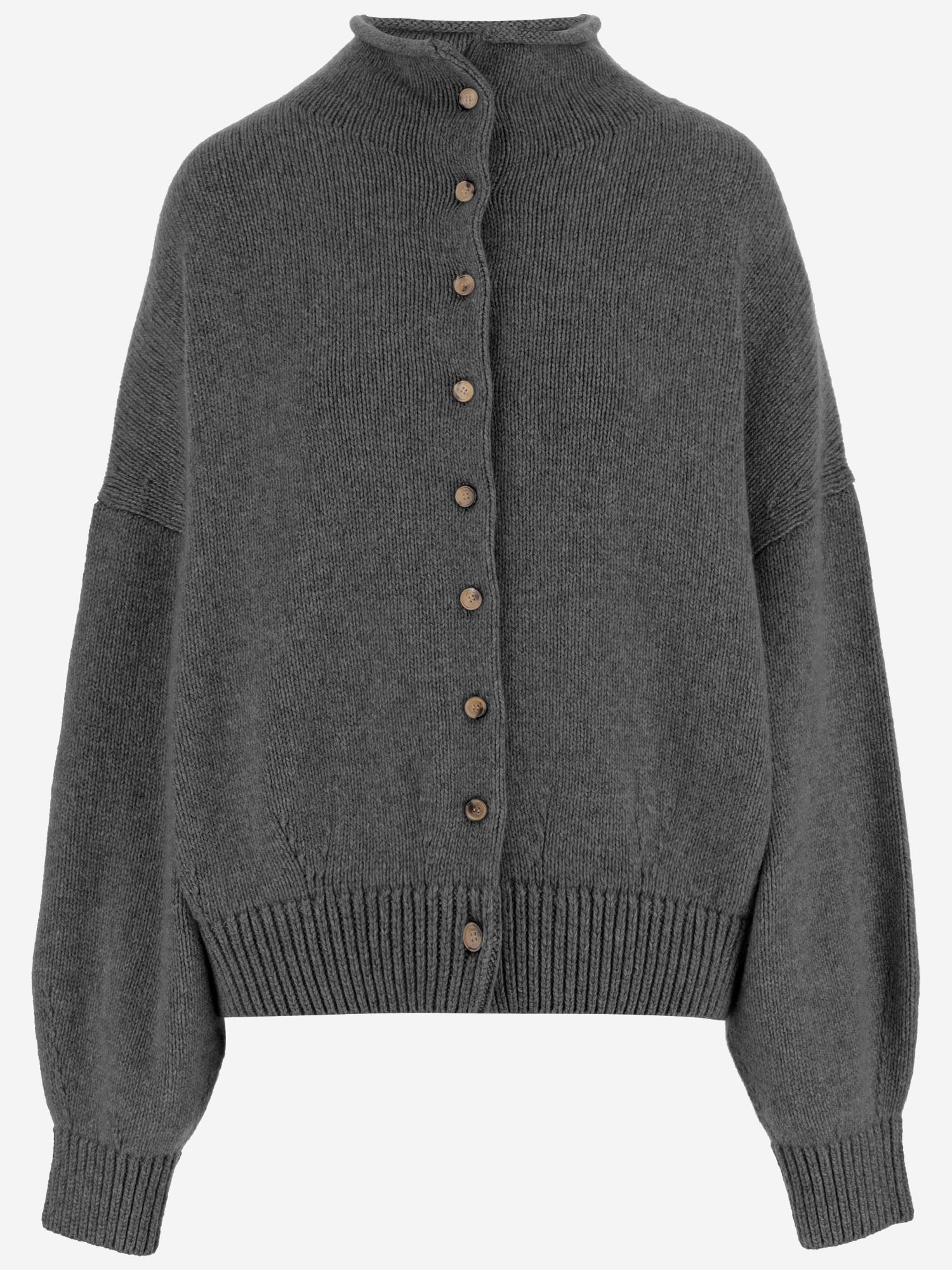 CARDIGAN IN CASHMERE CON COLLO ALTO 18046645 271 KHAITE 