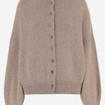 CARDIGAN IN CASHMERE CON COLLO ALTO 18046645 992 KHAITE 