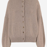 CARDIGAN IN CASHMERE CON COLLO ALTO 18046645 992 KHAITE 
