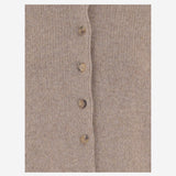 CARDIGAN IN CASHMERE CON COLLO ALTO 18046645 992 KHAITE 