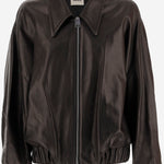 GIACCA ODINO IN PELLE 6188729 200 KHAITE 