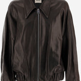 GIACCA ODINO IN PELLE 6188729 200 KHAITE 