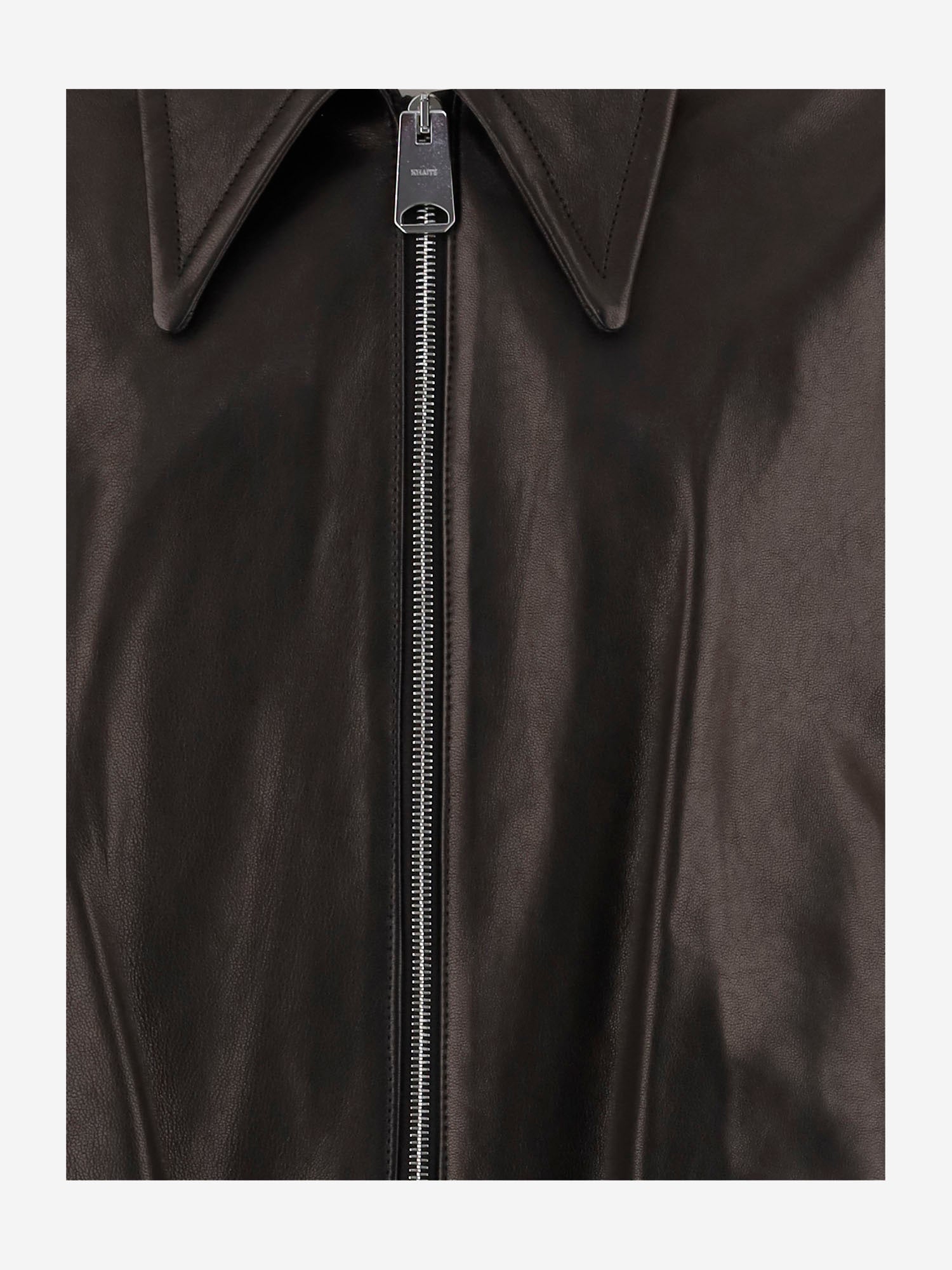GIACCA ODINO IN PELLE 6188729 200 KHAITE 