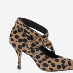 Sloan Pump in cavallino con motivo animalier F2042969 836 KHAITE 