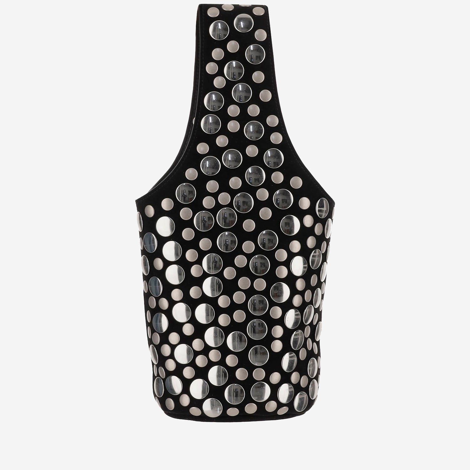 BORSA LIVIA IN PELLE SCAMOSCIATA CON BORCHIE H2031849 200 KHAITE 