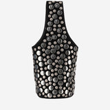 BORSA LIVIA IN PELLE SCAMOSCIATA CON BORCHIE H2031849 200 KHAITE 