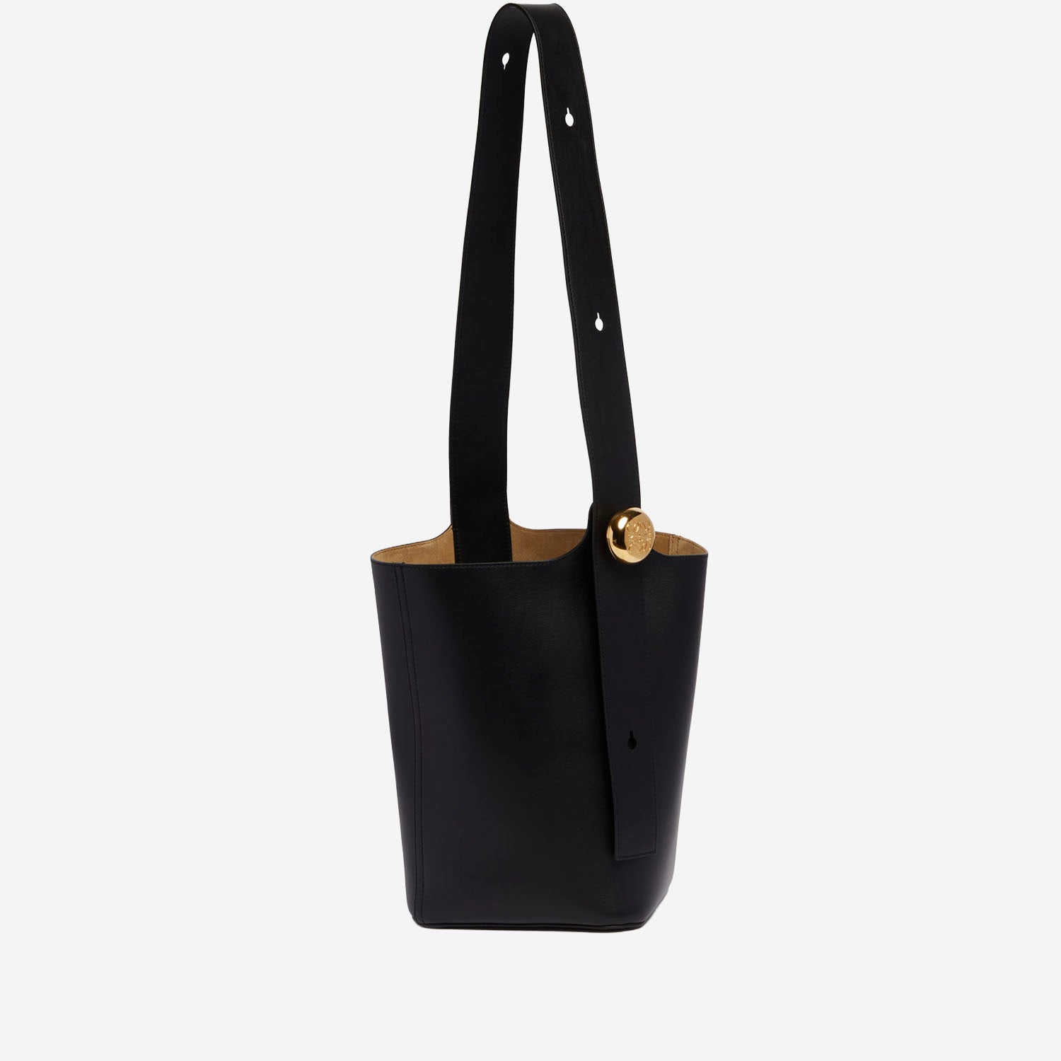 BORSA MEDIA PEBBLE BUCKET IN MORBIDA PELLE DI VITELLO AANBBBWX01 1100 LOEWE 