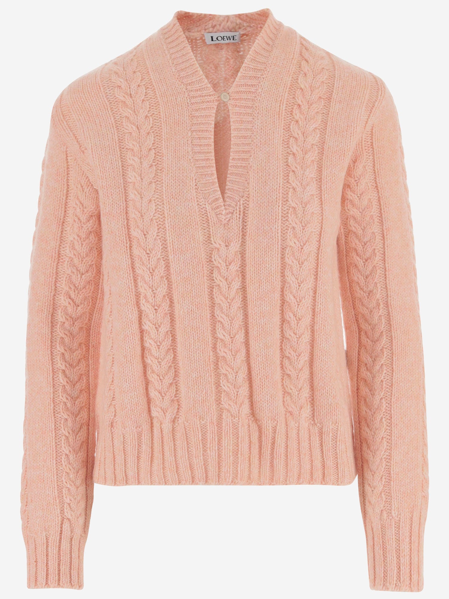 MAGLIONE TRECCIA IN MISTO LANA S540Y14KGU 7140 LOEWE 