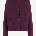 CARDIGAN IN CASHMERE 310925 BORDEAUX MAGDA BUTRYM 