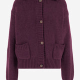 CARDIGAN IN CASHMERE 310925 BORDEAUX MAGDA BUTRYM 