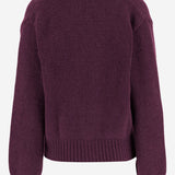 CARDIGAN IN CASHMERE 310925 BORDEAUX MAGDA BUTRYM 