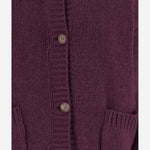 CARDIGAN IN CASHMERE 310925 BORDEAUX MAGDA BUTRYM 