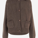 CARDIGAN IN CASHMERE 311925 BROWN MAGDA BUTRYM 