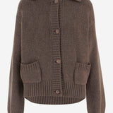 CARDIGAN IN CASHMERE 311925 BROWN MAGDA BUTRYM 