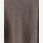 MAGLIONE ASIMMETRICO IN LANA CON COLLO ALTO E DRAPPEGGIO LATERALE 321925 BEIGE MAGDA BUTRYM 