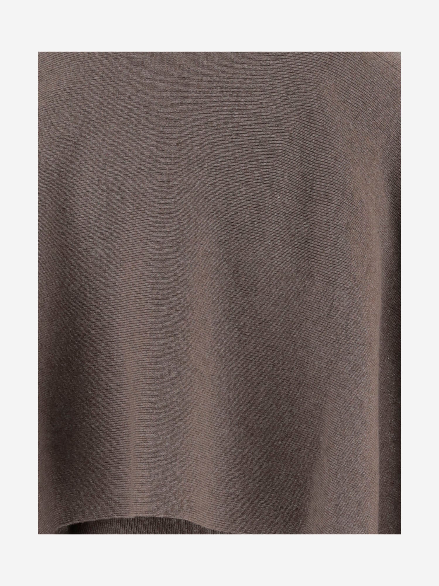 MAGLIONE ASIMMETRICO IN LANA CON COLLO ALTO E DRAPPEGGIO LATERALE 321925 BEIGE MAGDA BUTRYM 