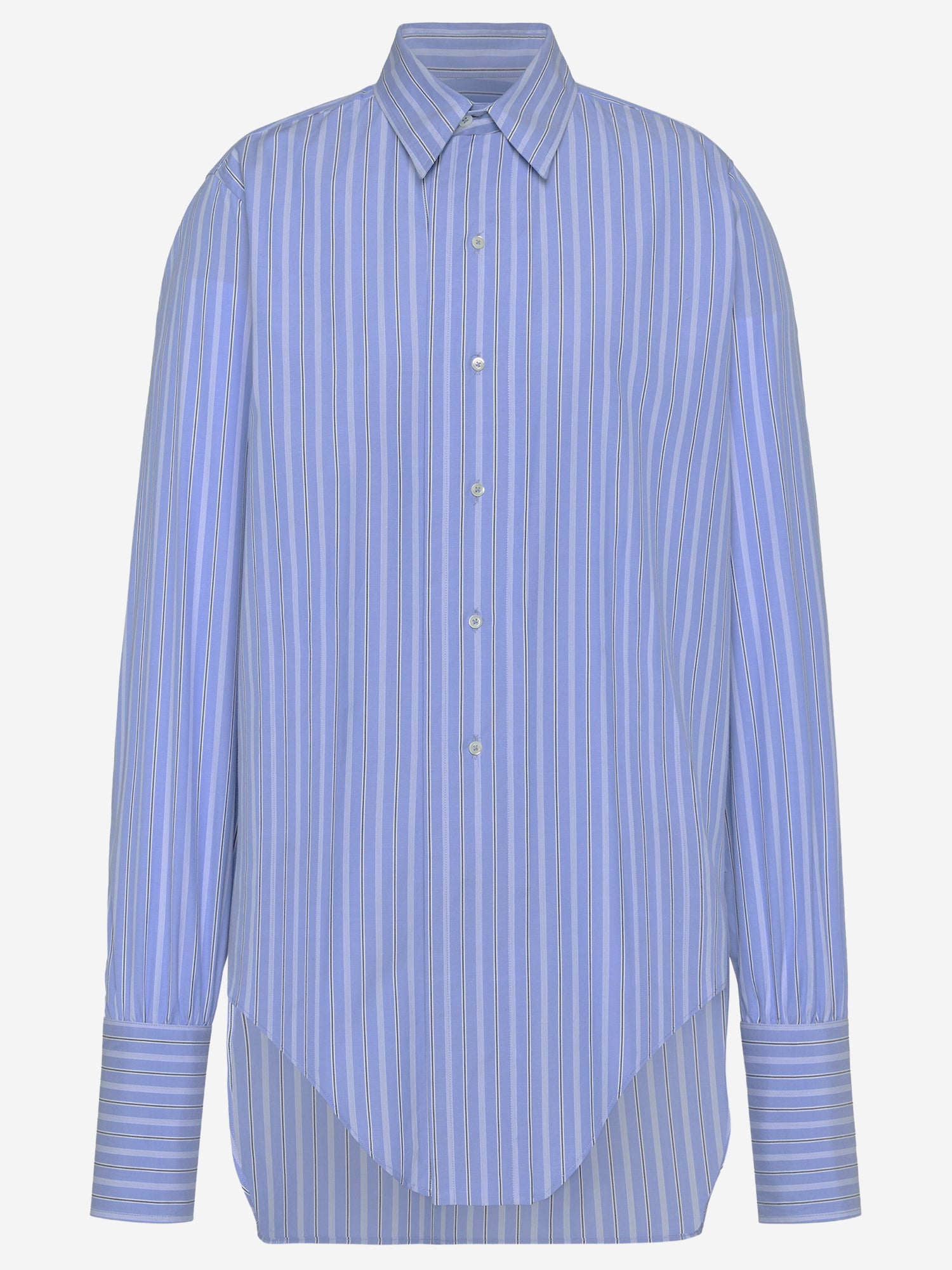 CAMICIA IN COTONE CON MOTIVO A RGHIE S29DT0006 M35625002F MAISON MARGIELA 