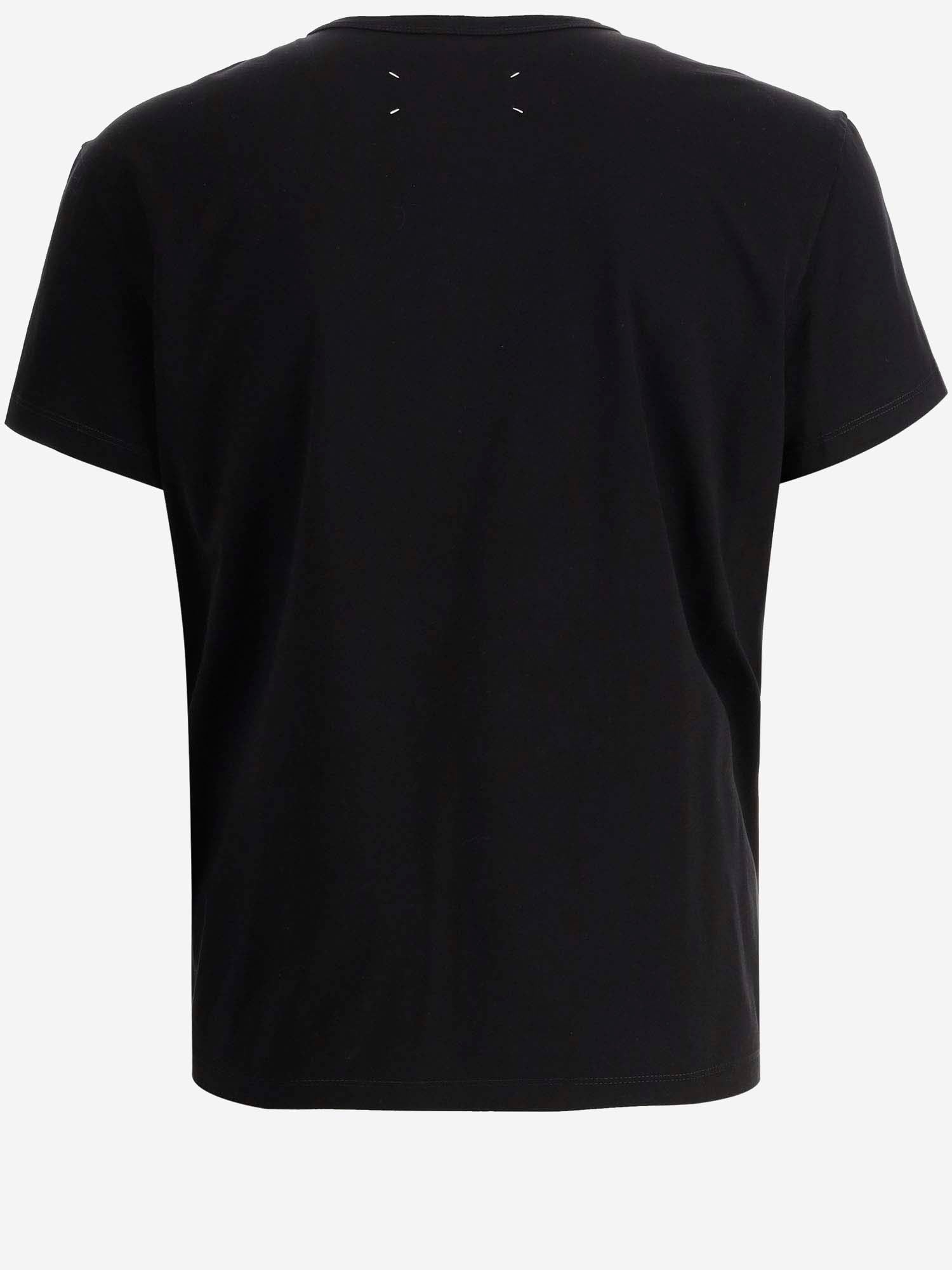 T-SHIRT IN COTONE CON LOGO S30GC0701 S22816900 MAISON MARGIELA 