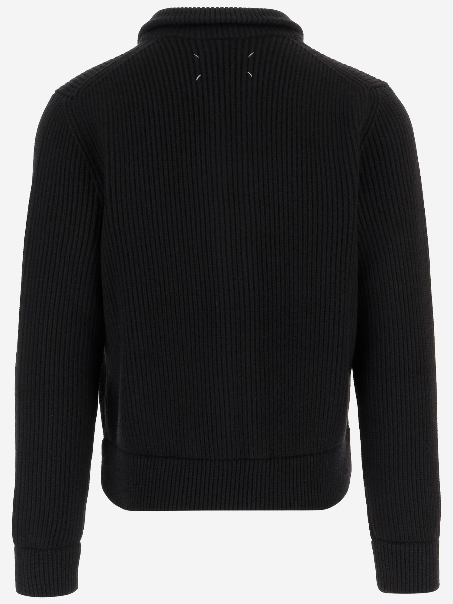 MAGLIONE A COSTE IN LANA VERGINE S67HP0032 M13181900 MAISON MARGIELA 