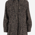 CAPPOTTO IN MISTO LANA CON MOTIVO SPIGATO ANGIO12334 003 MAX MARA 