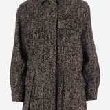CAPPOTTO IN MISTO LANA CON MOTIVO SPIGATO ANGIO12334 003 MAX MARA 