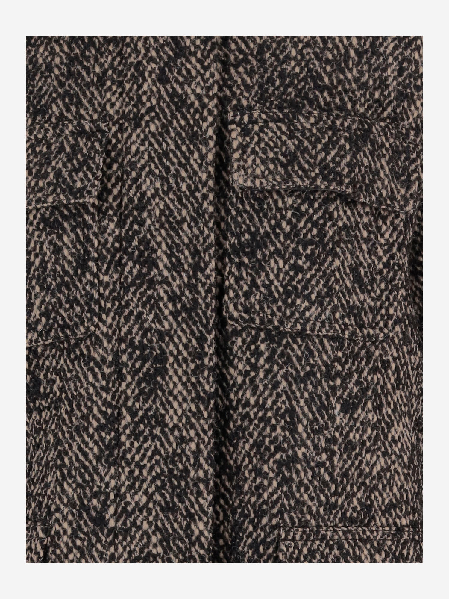 CAPPOTTO IN MISTO LANA CON MOTIVO SPIGATO ANGIO12334 003 MAX MARA 