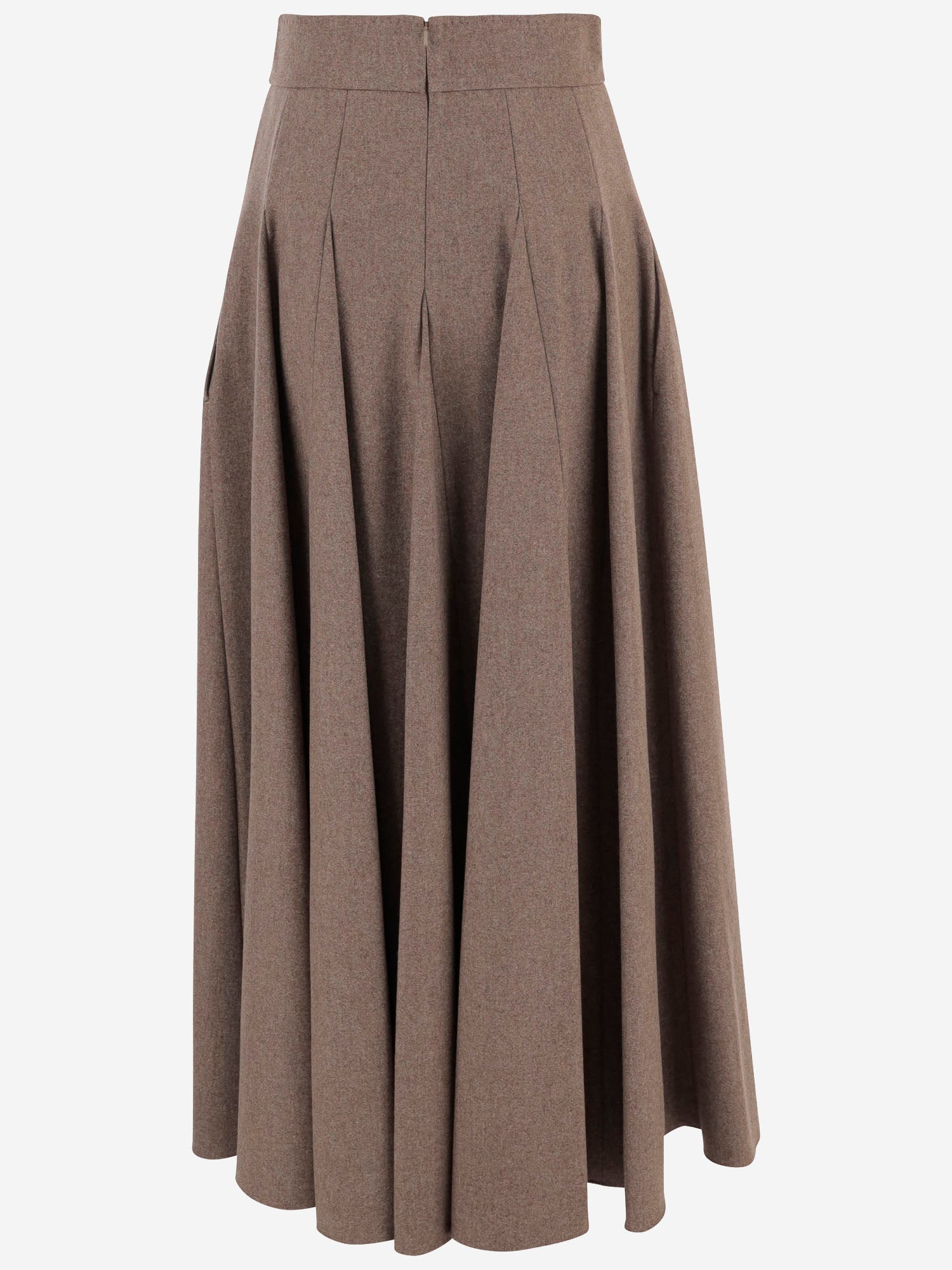 GONNA LUNGA IN LANA STRETCH BELLICO1234 003 MAX MARA 