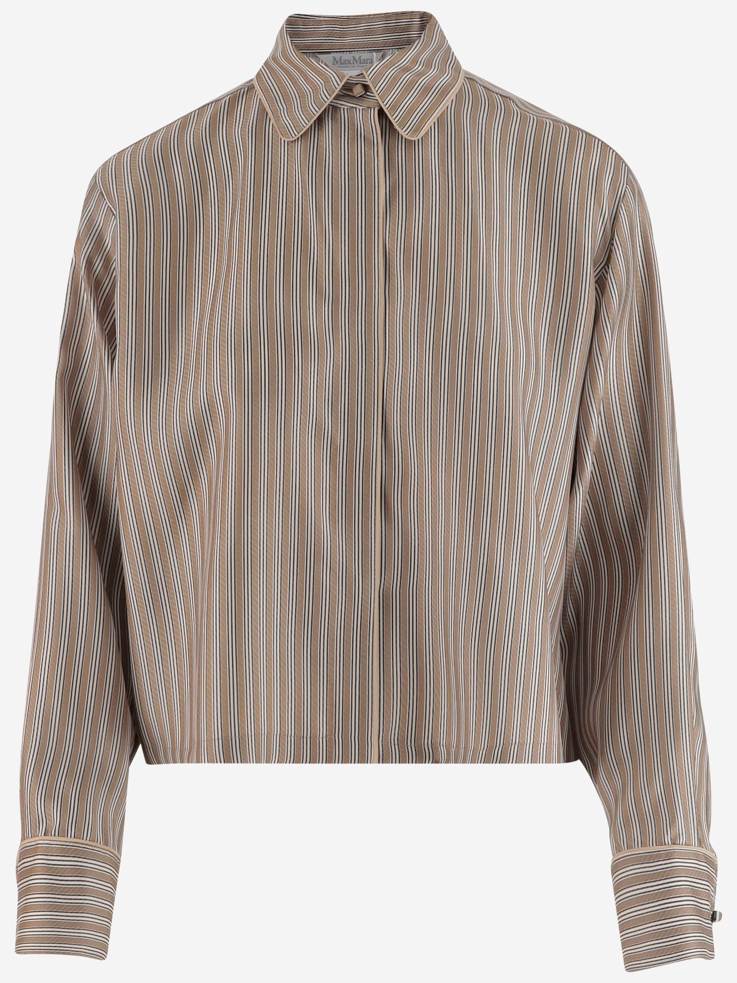 Camicia crop in  twill di seta BRAMA 002 MAX MARA 
