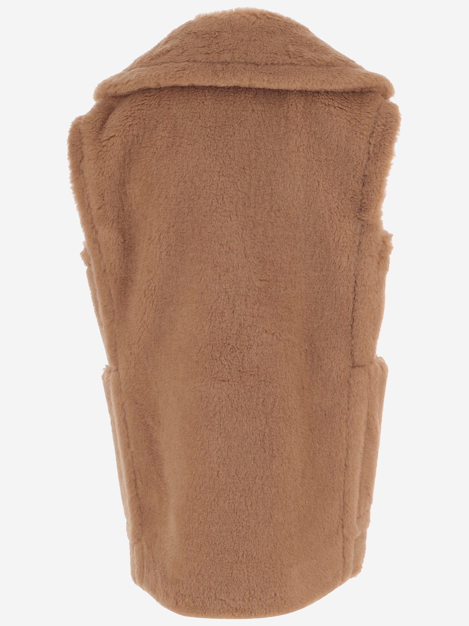 Gilet in Teddy in cammello e seta BREDA1234 001 MAX MARA 