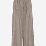 PANTALONI IN SETA CON MOTIVO A RIGHE LADINO 002 MAX MARA 