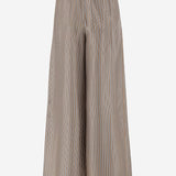 PANTALONI IN SETA CON MOTIVO A RIGHE LADINO 002 MAX MARA 