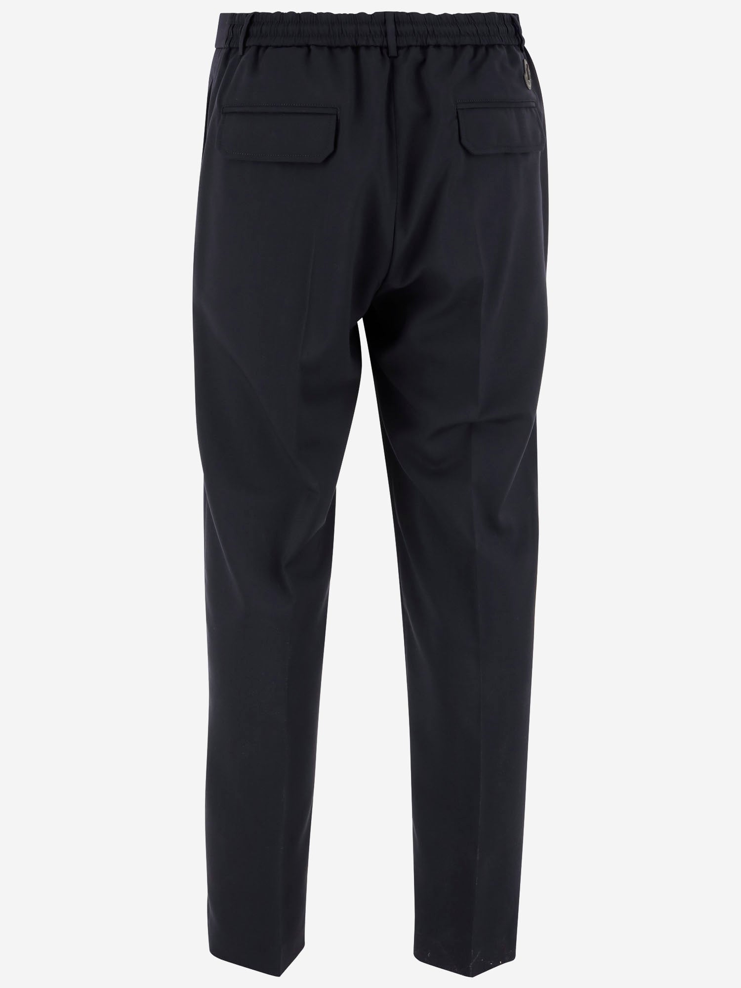 Pantaloni sartoriali in gabardine di misto lana 2A00018 597FV77D MONCLER 
