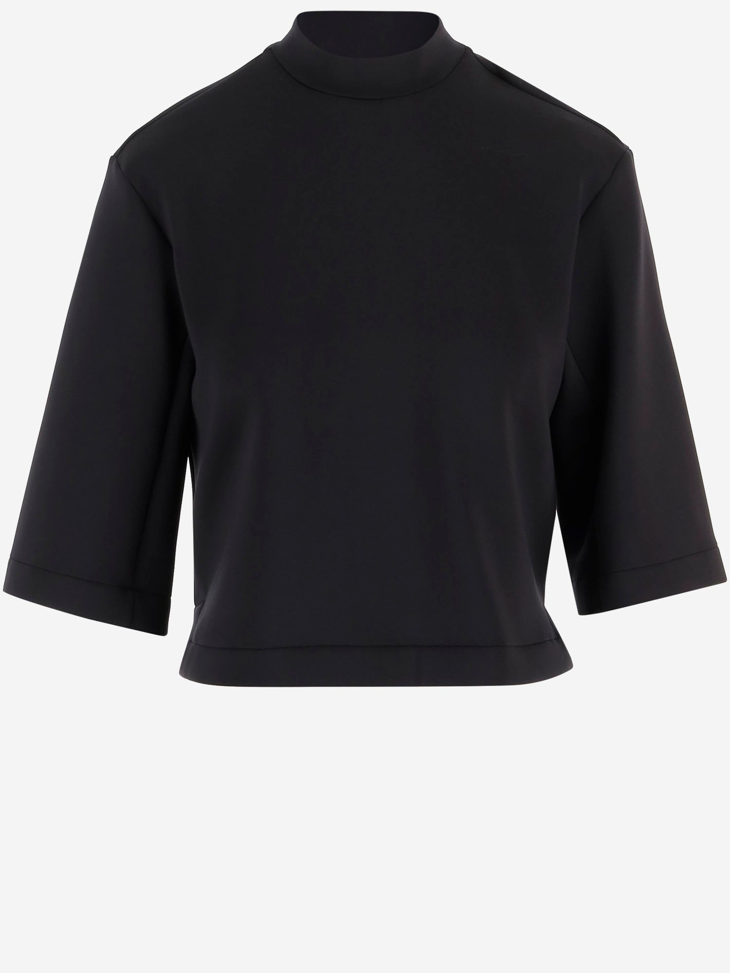 T-SHIRT IN NYLON STRETCH CON LOGO 8C0000289A8K 999 MONCLER 