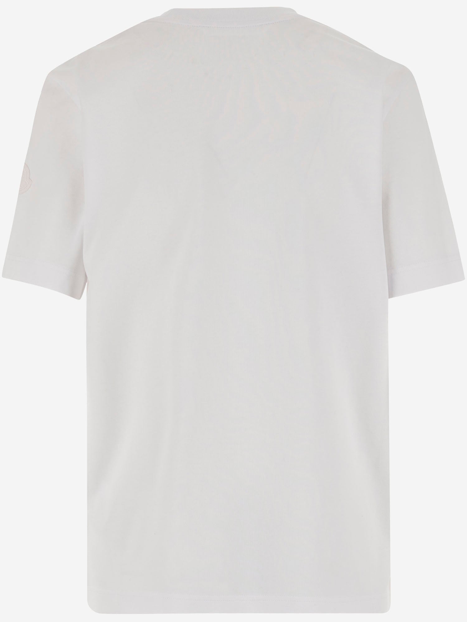 T-SHIRT IN COTONE CON LOGO 8C00012 89AUG00A MONCLER 