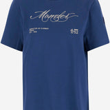 T-SHIRT IN COTONE CON LOGO 8C00012 89AUG75B MONCLER 