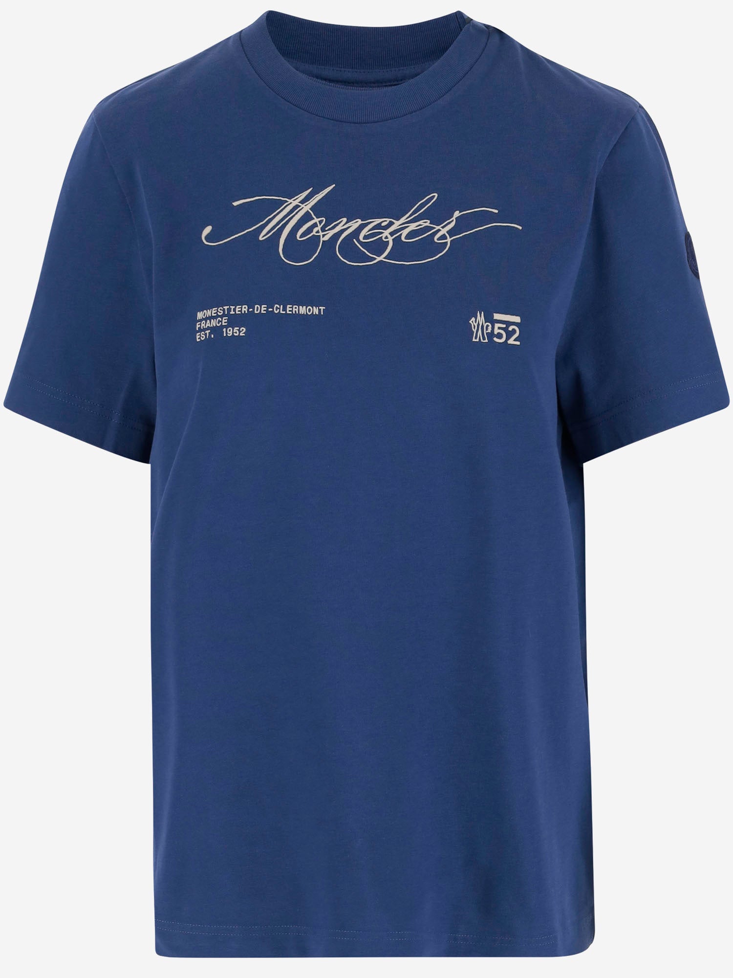 T-SHIRT IN COTONE CON LOGO 8C00012 89AUG75B MONCLER 