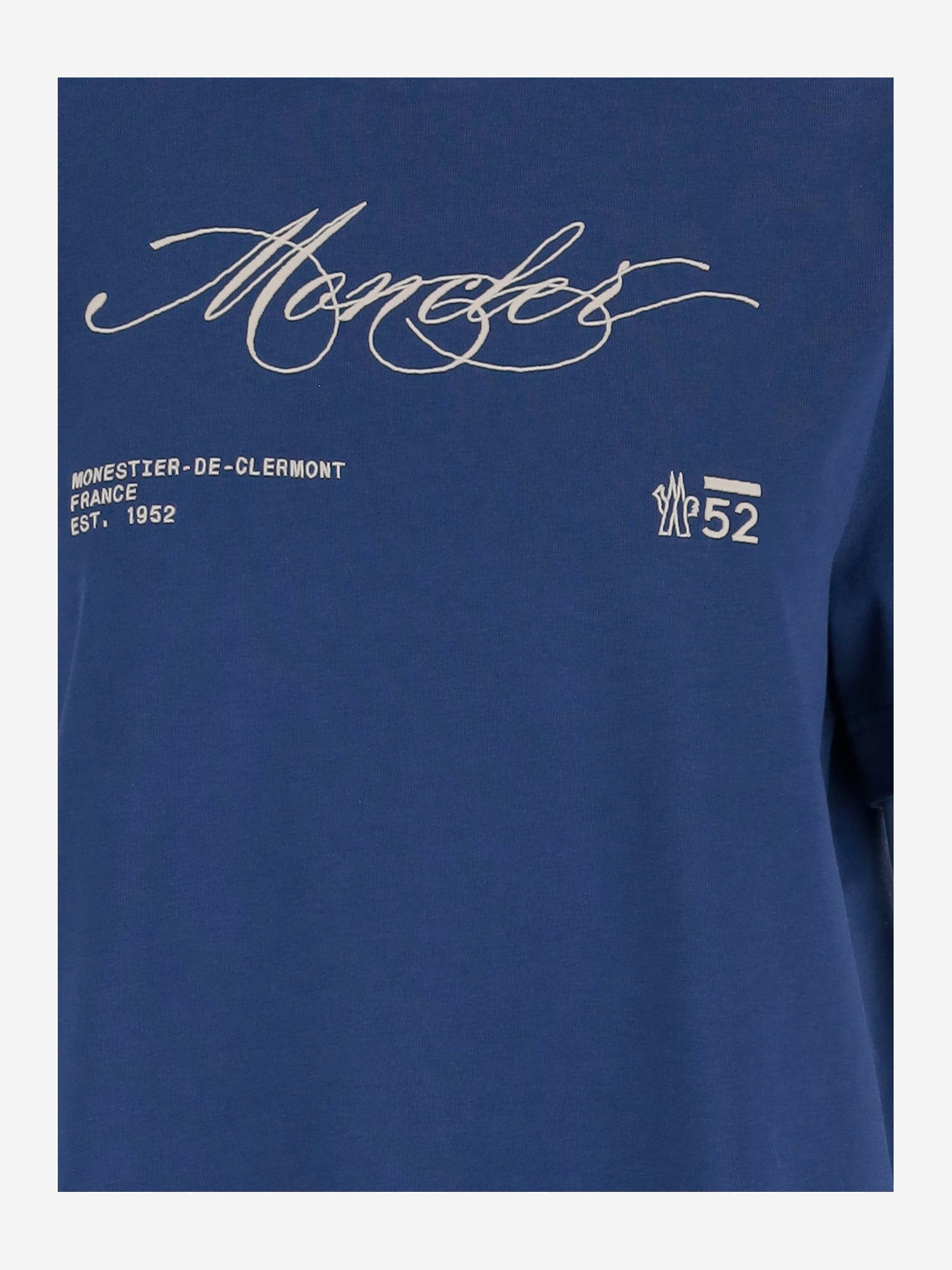 T-SHIRT IN COTONE CON LOGO 8C00012 89AUG75B MONCLER 
