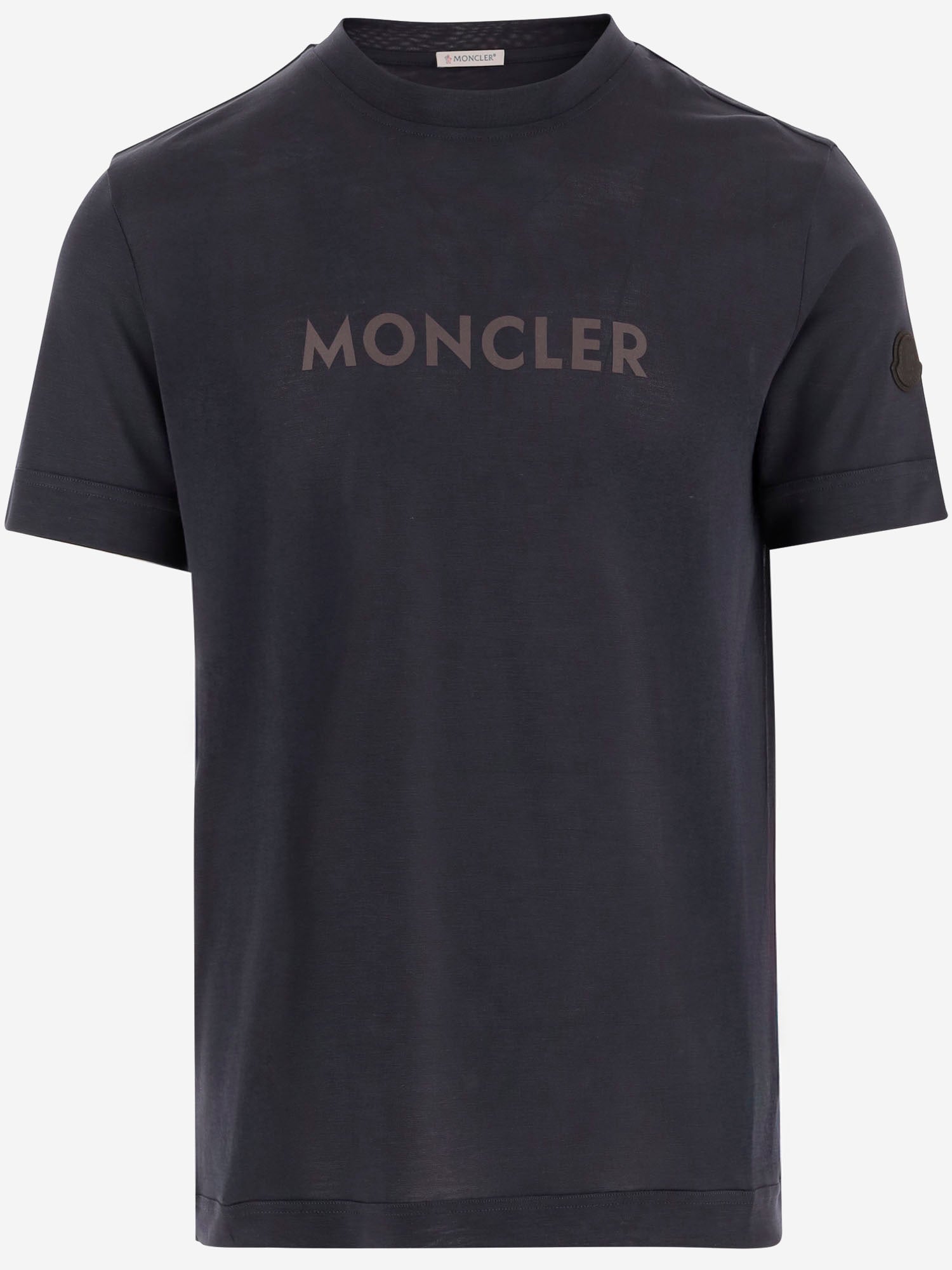 T-SHIRT IN LYOCELL CON LOGO 8C00028 89B2Q742 MONCLER 