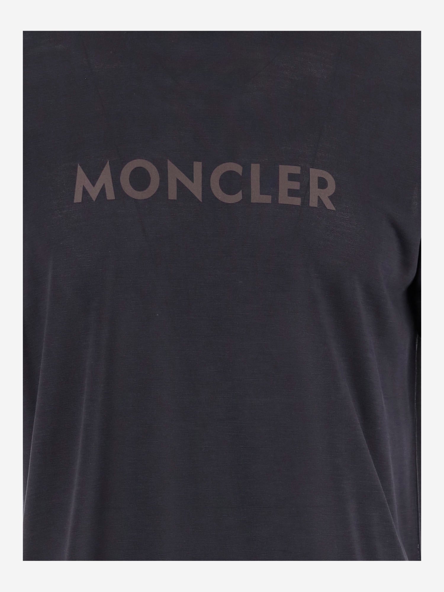 T-SHIRT IN LYOCELL CON LOGO 8C00028 89B2Q742 MONCLER 