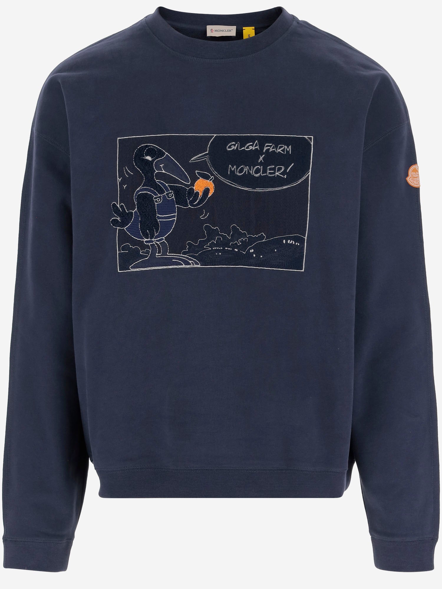 FELPA IN COTONE MONCLER X GILGA FARM BY DONALD GLOVER 8G0000289AUJ 786 MONCLER 