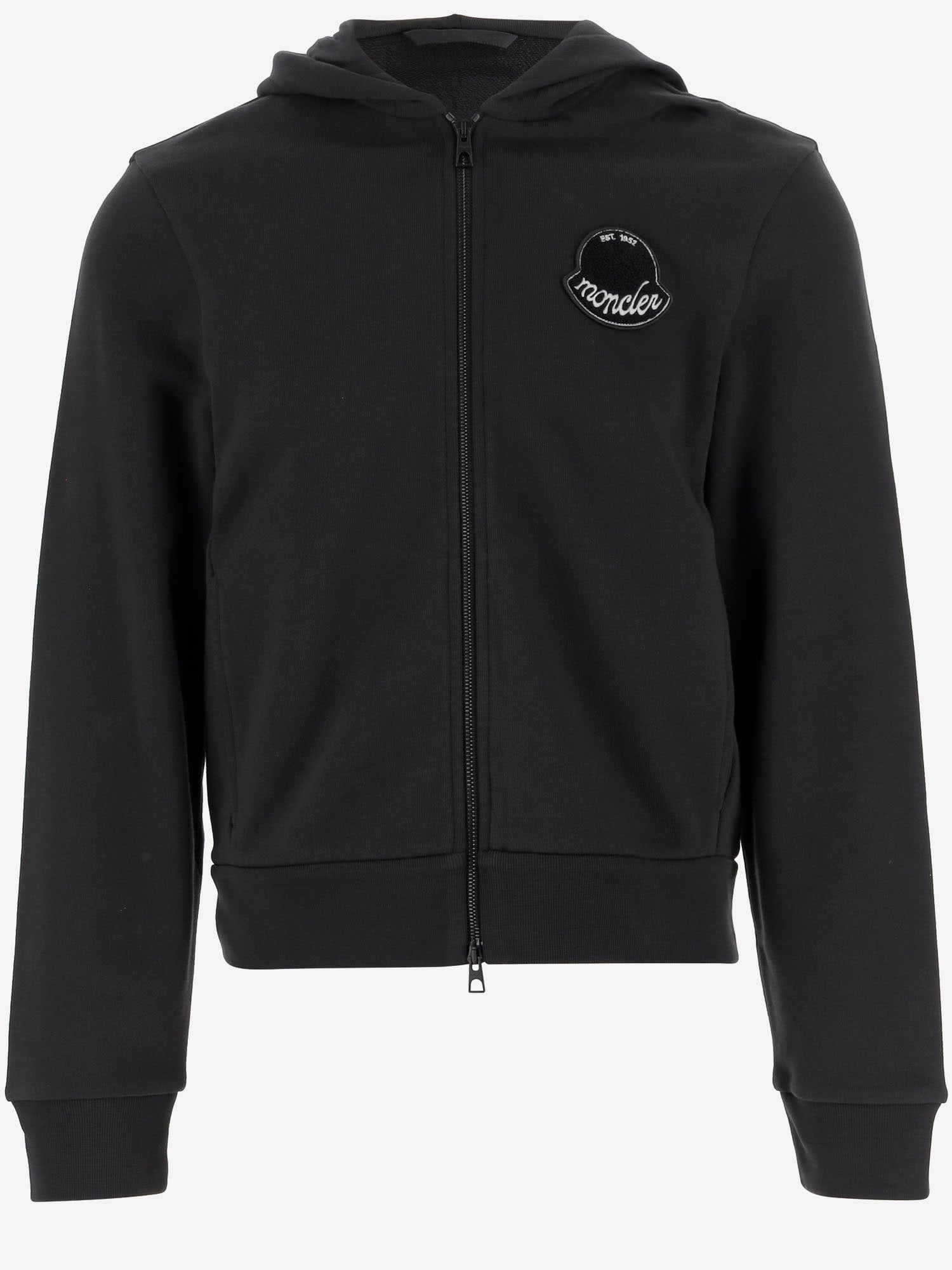 FELPA IN COTONE CON LOGO 8G00023 89AZU998 MONCLER 